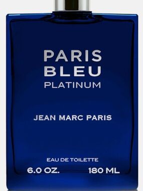 Jean Marc Paris Paris Bleu Platinum Eau de Toilette - Deep Blue Bottle